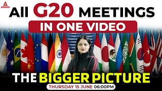 All G20 Meetings  Current Affairs for Banking Exams  General Awareness  By Pinky Yadav [upl. by Anhoj873]