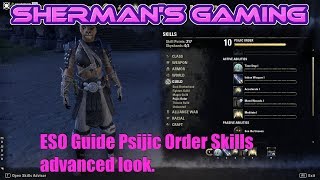 ESO Guide Psijic Order Skills advanced look [upl. by Eamaj]