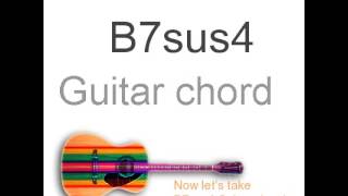 B7sus4 Guitar Chords [upl. by Kendall586]