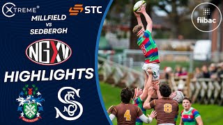 HIGHLIGHTS MILLFIELD vs SEDBERGH  SCHOOL RUGBY [upl. by Anaeli]