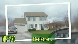 Before amp After  New Front Porch Roofing Siding Windows amp Doors [upl. by Akcirret706]