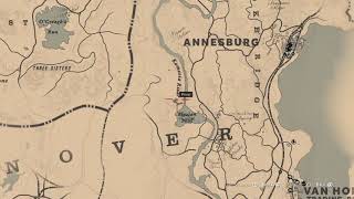 Red Dead Redemption 2  Sketched Map 💰 Treasure Location 1xGold Ingot [upl. by Mir]