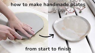 Easy Handmade Plate Tutorial  How to make plates at home [upl. by Eiramrefinnej995]