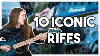 Top 10 Iconic Rock Guitar Riffs [upl. by Elroy]