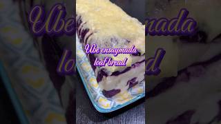 Ube ensaymada loaf bread food ensaymada ubeflavor loafbread juliesbakeshop bread [upl. by Yong]