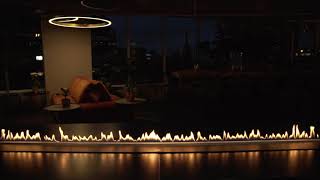 Cosy and Relaxing  Fire Line Automatic FLA3 Bioethanol Fireplace [upl. by Wymore25]