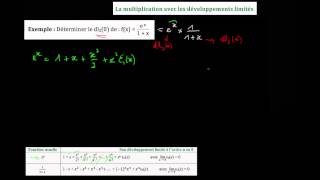 Ex  développement limité à lordre 2 en 0 de fx  expx1  x [upl. by Bysshe8]