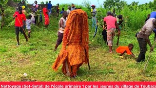 Nettoyage SetSetal de l’école primaire 1  avec le Kankourang à Toubacouta [upl. by Novihc980]