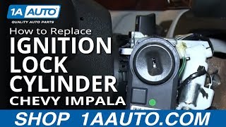 How to Replace Ignition Lock Cylinder 0613 Chevy Impala [upl. by Nairda]