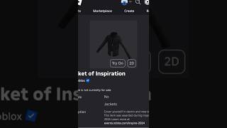 New Free Item  How To Get Jacket of Inspiration ROBLOX  2024  DeanOfficial YT [upl. by Will798]