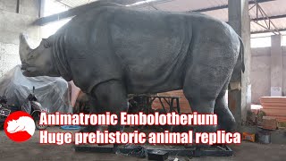 Animatronic Embolotherium  Huge Prehistoric Animal Replica [upl. by Ttirb751]