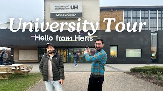 University of Hertfordshire Campus Tour 🇬🇧  BRP collection  Enrolment  London  UK [upl. by Ameekahs]