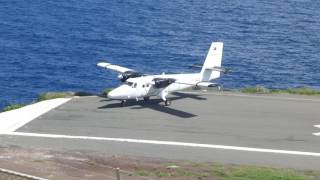 Winair Twin Otter taking of from Saba [upl. by Maite178]