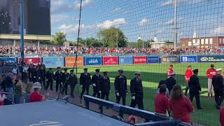 Worcester Red Sox WooSox Honor Firefighters and First Responders [upl. by Adiol]