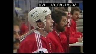 IIHF WC 1987 Day 01 Sweden vs West Germany 17 Apr 1987 Part 1 [upl. by Enyamrahc]