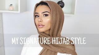 HOW I WEAR MY SIGNATURE HIJAB STYLE  HABIBA DA SILVA [upl. by Ahseen891]