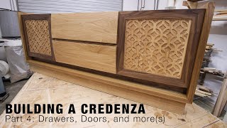 Building a Retro Modern Credenza  Part 4 Drawers Doors and mores [upl. by Edwin]