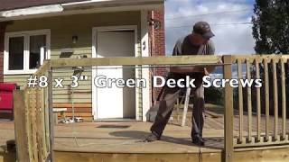 DIY Deck Part 12  Attaching Railing amp Balusters [upl. by Long]