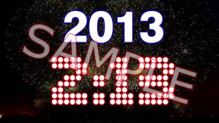 5 Minute NYE Countdown Video 20132014 With Audio  Download Now [upl. by Elexa]