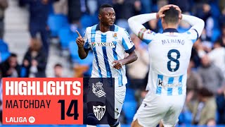 REAL SOCIEDAD  SEVILLA FC 2  1  RESUMEN  Golazo de Umar Sadiq y victoria de la Real Sociedad [upl. by Yaker934]