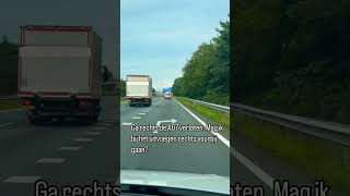 Mag ik bij het uitvoegen op de A67 de vrachtwagen rechts voorbij rijden [upl. by Aron]