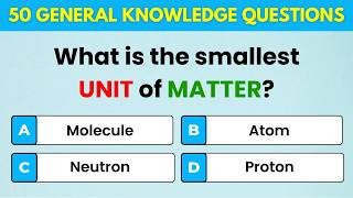 Only a GENIUS can score 5050  General Knowledge Quiz challenge [upl. by Vashtia919]