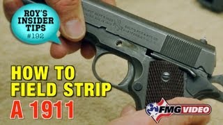 How To Field Strip A 1911 [upl. by Orian]