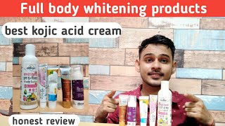 best kojic acid cream for skin whitening dark spots hyper pigmentation malisma open pores [upl. by Ardnu609]