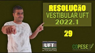 Questão 29  UFT 20221 Matemática Básica [upl. by Oenire401]