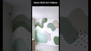 Wall Art Painting wallart painting homedecor shotrs tamil stencil mural wallpainting [upl. by Naig]