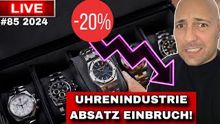 DER UHRENMARKT BRICHT ZUSAMMEN  Absatz minus der Schweizer Uhrenindustrie [upl. by Jamille]