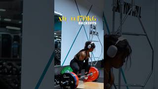 Beltless Deadlifts for Reps at 170KG yuh motivation gymmotivation powerlifter [upl. by Naquin720]