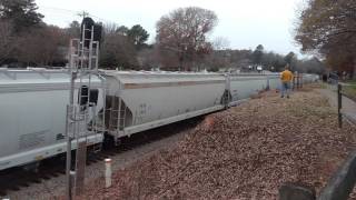 Waxhaw NC Christmas Parade Freight Train 2 December 11th 2016 [upl. by Atiana]