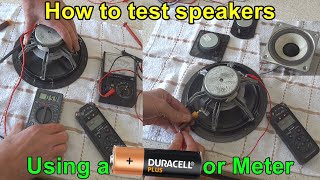 How to Test Broken or Blown Speaker Drivers Bass Tweeter Mid Range Vintage Speakers Driver [upl. by Nomsed]