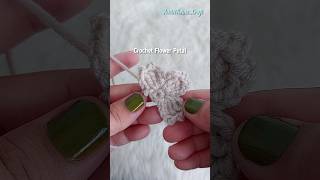 Crochet Flower Petal crochet shorts crocheting [upl. by Pears]