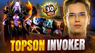 TOPSON Invoker NEW Crazy 200 IQ Build  EPIC Crownfall Invoker Set  Wyrdwing Exaltation  Dota 2 [upl. by Horatia725]