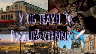 Vlog travel to Prague ampvienna🎡✈️ [upl. by Aronal919]