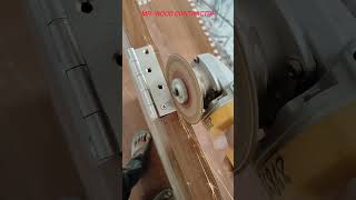 Hinges fitting in laminate finishing door [upl. by Shargel]