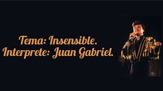 Insensible  Juan Gabriel letra [upl. by Brina499]