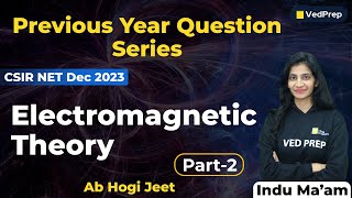 Electromagnetic Theory  CSIR NET Dec 2023  Previous Year Question Series  VedPrep Physics Academy [upl. by Gothart33]