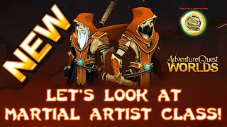 AQW Lets Look At Martial Artist Class  Master Martial Artist Class Is It Good AQWorlds [upl. by Llevart]