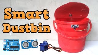 How to make a Diy Smart Dustbin using Arduino  Arduino Project With Code [upl. by Eberto]