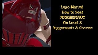 Lego Marvel How to beat JUGGERNAUT on Level 8 Juggernauts and Crosses [upl. by Switzer581]