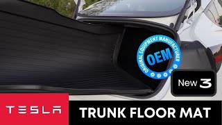 Tesla Model 3 Highland Accessories  OFFICIAL Trunk Floor Mat [upl. by Girard383]