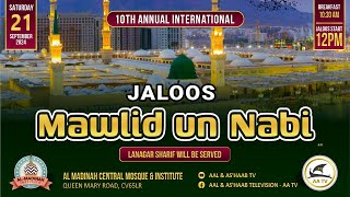 🔴 LIVE at AlMadinah Mosque l 10TH ANNUAL Mawlid un Nabi Juloos amp Conference [upl. by Gabler]