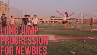 Long jump Progression for Newbies [upl. by Khoury]