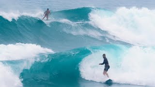 SURFER’S BATTLE GIANT WAVES AND INTENSE CURRENT [upl. by Rye]