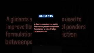 GLIDANTS pharmaceutics pharmaceuticalscience companiespharmacist pharmaceutical aboutpharmacy [upl. by Ulrikaumeko39]