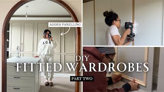 DIY fitted wardrobes  Framing and panelling IKEA PAX wardrobes  Part 2 [upl. by Cirillo640]