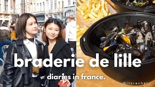 diaries in france｜grwm for the braderie de Lille 🍻｜跟我一起參加北法最盛大節日：里爾舊貨節 [upl. by Elacsap]